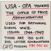 UNITED STATES OF AMERICA 1944 - 1945 . 27 WWII RATION TOKENS . RED OPA